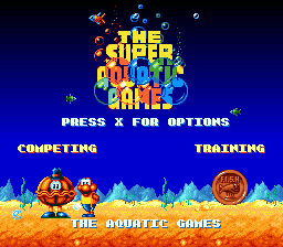 Super Aquatic Games screenshot 3 for Super Nintendo